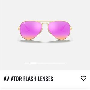 Ray-Ban Aviator Flash Lenses Sunglasses